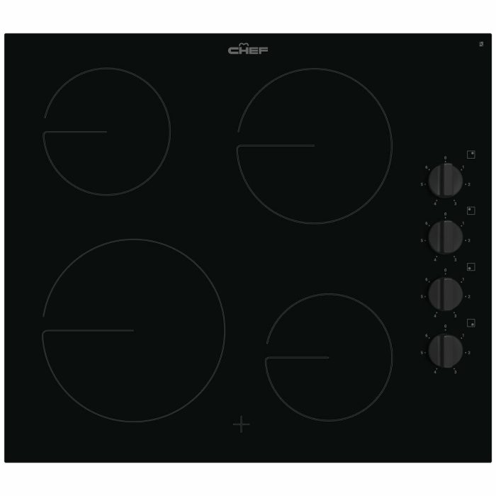 Chef 60cm 4 Zone Ceramic Cooktop CHC642BB
