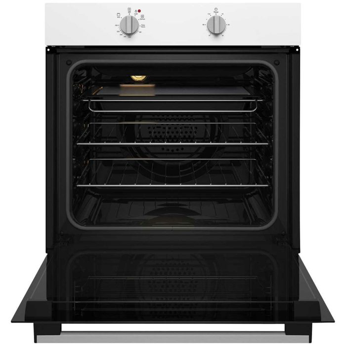 Chef 60cm Multi-Function 3 White Fanforced Oven with 10A Plug & Play, Dial Controls and 80L capacity CVE612WB - Image 2