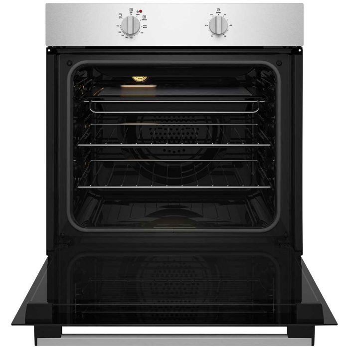Chef 60cm Multi-function 3 Stainless Steel Fan Forced Oven with 10A Plug & Play, Dial Controls and 80L Capacity CVE612SB - Image 2