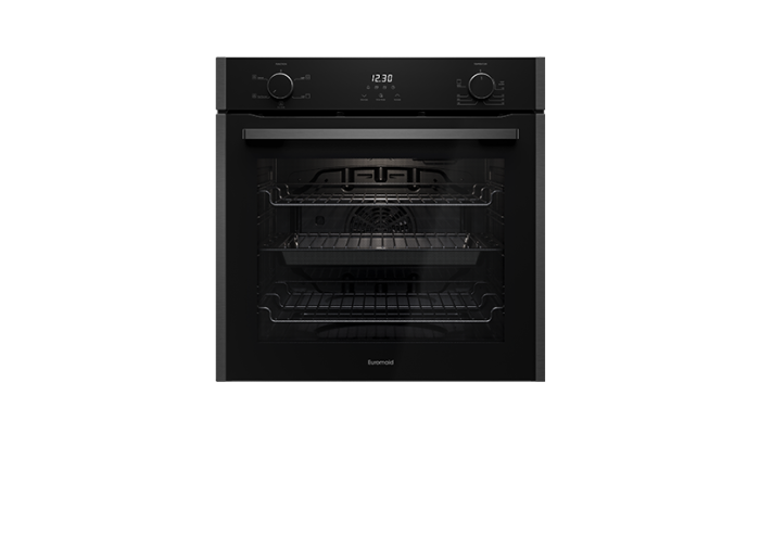 Euromaid 60cm 5 Function Electric Built-In Oven, Dark Stainless EO605DTB