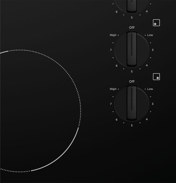Westinghouse 4 Zone Ceramic Cooktop with Knob Controls WHC642BC - Image 3