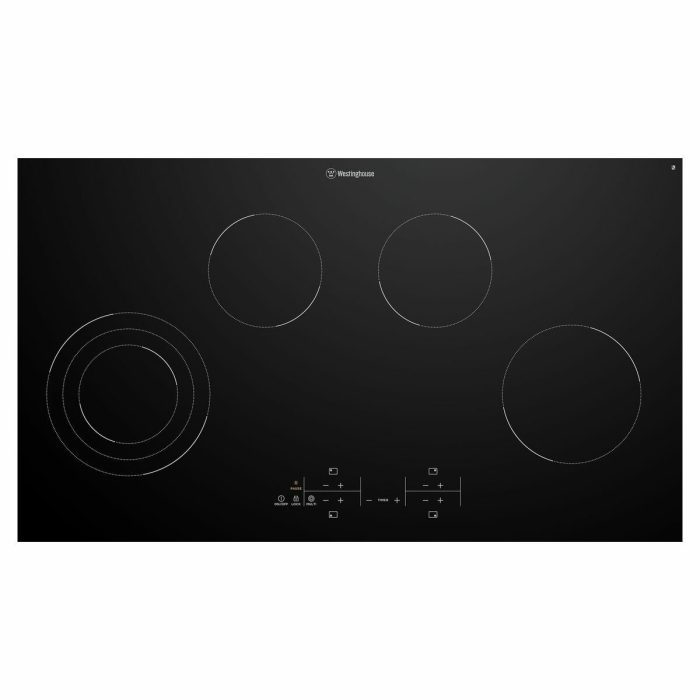 Westinghouse 90cm 4 Zone Ceramic Cooktop WHC943BC - Image 2