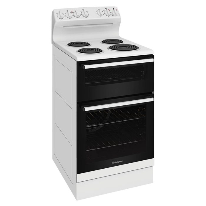 Westinghouse 54cm Freestanding Electric Oven and Coil Cooktop WLE522WC - Image 2