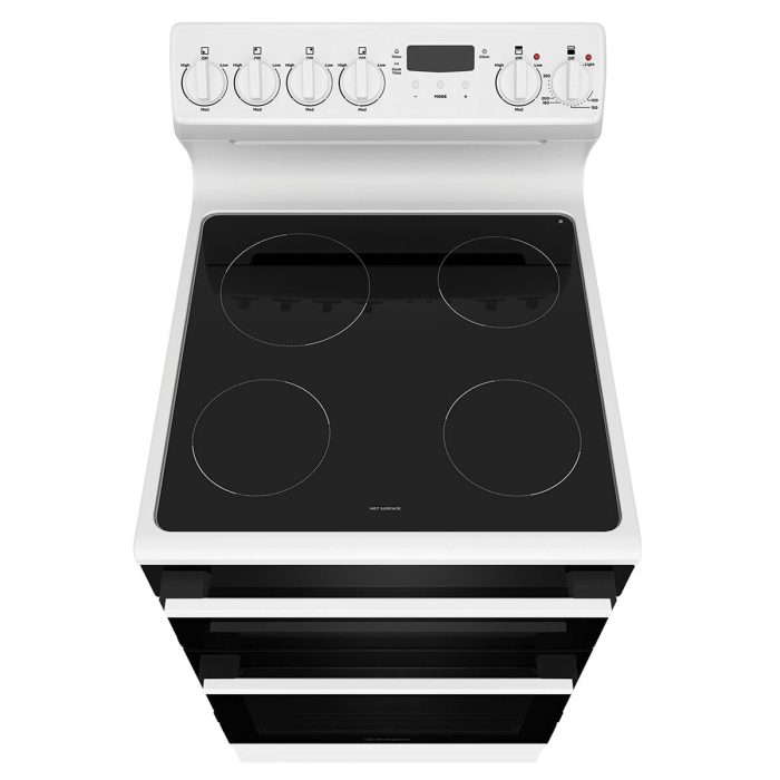 Westinghouse 54cm Freestanding Electric Oven and Ceramic Cooktop WLE543WC - Image 2