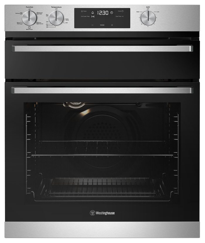 Westinghouse 60cm Multi-Function Stainless Steel Oven & Separate Grill WVE6555SD
